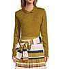 Antonio Melani x The Style Bungalow Lido Wool Blend Long Sleeve Peter Pan Collared Sweater, Color:Dark Olive - Image 1