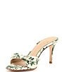 Color:Palm Ivory - Image 4 - x The Style Bungalow Manana Floral Print Bow Slide Mules