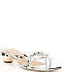 Antonio Melani x. M.G. Style Ridley Metallic Leather Studded Dress Sandals, Color:Silver - Image 2