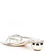 Antonio Melani x. M.G. Style Ridley Metallic Leather Studded Dress Sandals, Color:Silver - Image 4
