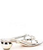Antonio Melani x. M.G. Style Ridley Metallic Leather Studded Dress Sandals, Color:Silver - Image 2