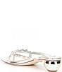 Antonio Melani x. M.G. Style Ridley Metallic Leather Studded Dress Sandals, Color:Silver - Image 3