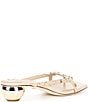 Antonio Melani x. M.G. Style Ridley Textured Leather Studded Dress Sandals, Color:Linen - Image 3