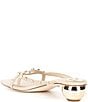 Antonio Melani x. M.G. Style Ridley Textured Leather Studded Dress Sandals, Color:Linen - Image 4