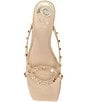 Antonio Melani x. M.G. Style Ridley Textured Leather Studded Dress Sandals, Color:Linen - Image 6