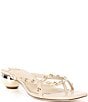 Antonio Melani x. M.G. Style Ridley Textured Leather Studded Dress Sandals, Color:Linen - Image 1