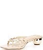 Antonio Melani x. M.G. Style Ridley Textured Leather Studded Dress Sandals, Color:Linen - Image 4