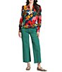 APNY Flat Front Wide Leg Cropped Pants - Image 3