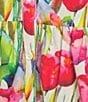 APNY Floral Print V-Neck Short Puff Sleeve Maxi Shirt Dress, Color:Pink Multi - Image 3