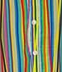 APNY Green Blue Multi Stripe Button Down Tank Top, Color:Green blue multi - Image 4