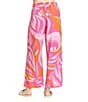 APNY High Rise Abstract Print Wide Leg Drawstring Pants - Image 2