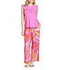 APNY High Rise Abstract Print Wide Leg Drawstring Pants - Image 4