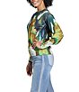 APNY Knit Liquid Marble Print Crew Neck Long Sleeve Sweater Top - Image 3