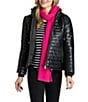 APNY Lamb Leather Long Sleeve Zip-Up Puffer Jacket - Image 1