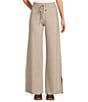 APNY Ponte Knit Coordinating Pull On Straight Leg Pants, Color:Heather Sand - Image 1