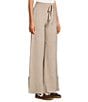 APNY Ponte Knit Coordinating Pull On Straight Leg Pants, Color:Heather Sand - Image 3