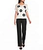 APNY Ponte Wide Leg With Pintuck Pants - Image 3