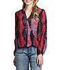 APNY Printed V-Neckline Long Sleeve Wrap Front Top,All Products : American Fashion Style Bags On Sale APNY Printed V-Neckline Long Sleeve Wrap Front Top,All Products : American Fashion Style Bags On Sale