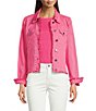APNY Stretch Twill Collared Long Sleeve Jean Jacket,All Products : American Fashion Style Bags On Sale APNY Stretch Twill Collared Long Sleeve Jean Jacket,All Products : American Fashion Style Bags On Sale