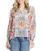 APNY Woven Printed V-Neck Long Sleeve Blouse,All Products : American Fashion Style Bags On Sale APNY Woven Printed V-Neck Long Sleeve Blouse,All Products : American Fashion Style Bags On Sale