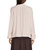 Apricot London Crinkle Tie V-Neck Balloon Sleeve Top - Image 2