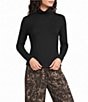 Apricot London Knit Turtle Neck Long Sleeve Top - Image 1