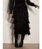 Apricot London Stretch Fringe Pull-On Midi Pencil Skirt - Image 5