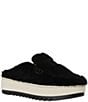 Aquatalia Amata Cozy Shearling Platform Wedge Penny Mules - Image 6