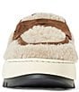 Aquatalia Amata Cozy Shearling Platform Wedge Penny Mules - Image 5