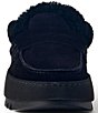 Aquatalia Amata Water Resistant Suede Shearling Lined Platform Penny Mules - Image 5