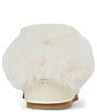 Aquatalia Anise Suede Faux Fur Collar Shearling Lined Platform Mules - Image 3