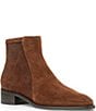Aquatalia Felice Perforated Suede Ankle Booties - Image 1