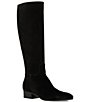 Aquatalia Fuoco Suede Tall Zip Up Boots - Image 1