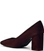 Aquatalia Peony Suede Block Heel Pumps - Image 4