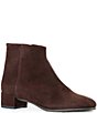 Aquatalia Pio Suede Zip Up Ankle Booties - Image 1