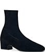 Aquatalia Raquel Suede Block Heel Ankle Booties - Image 1