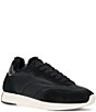 Aquatalia Rider Nylon Suede Shearling Lined Sneakers - Image 1