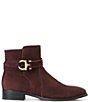 Aquatalia Silla Suede Criss Cross Buckle Ankle Booties - Image 2