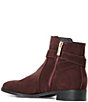 Aquatalia Silla Suede Criss Cross Buckle Ankle Booties - Image 4