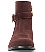 Aquatalia Silla Suede Criss Cross Buckle Ankle Booties - Image 5