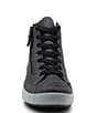 Color:Grey - Image 4 - Adrienne Waterproof High Top Zip Sneakers