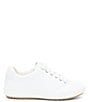 Color:White - Image 2 - Alexandria Leather Lace Up Sneakers