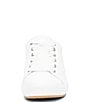 Color:White - Image 4 - Alexandria Leather Lace Up Sneakers