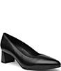 ara Amber Leather Block Heel Pumps - Image 1