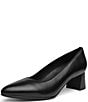 ara Amber Leather Block Heel Pumps - Image 5