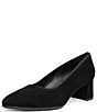 ara Amber Suede Block Heel Pumps - Image 5