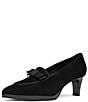 ara Azalea Suede Bow Loafer Pumps - Image 5