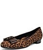 ara Bijou Leopard Print Suede Embellished Bow Pumps - Image 5