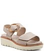 ara Bridgeport Suede Wedge Platform Sandals, Color:BEIGE - Image 1