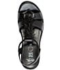 Color:Black - Image 6 - Bristol Banded Platform Wedge Sandals